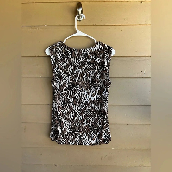 Vintage Floral Sleeveless Tank Top - Size M - Picture 3 of 3